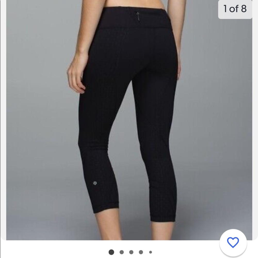 Lululemon run crop inspire size 8